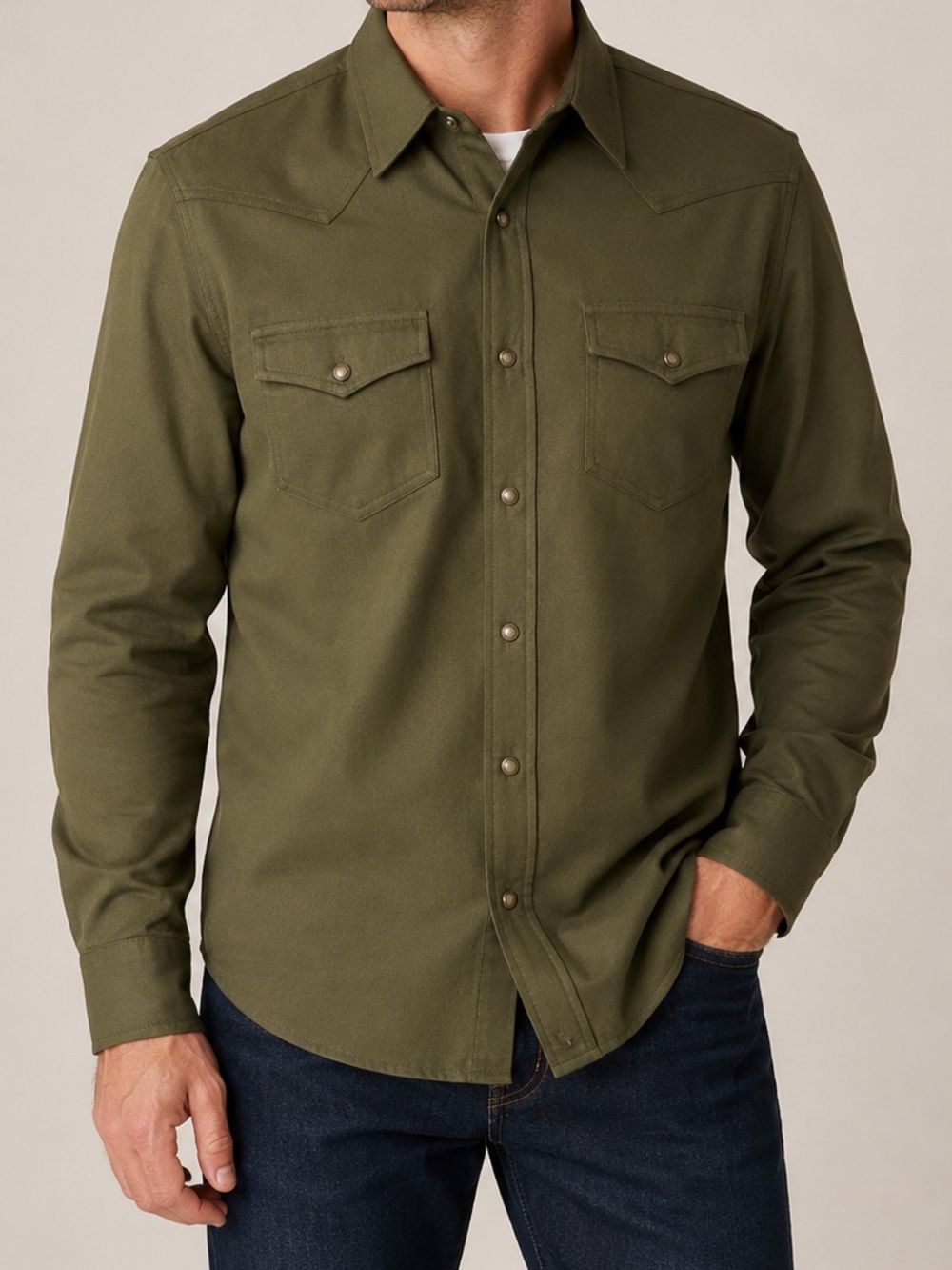 Cody James Wooly Mammoth Pearl Snap Men’s Western Shirt